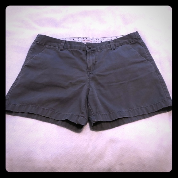 Merona Size 10 Gray Chino Shorts 5” Inseam EUC - Picture 1 of 4